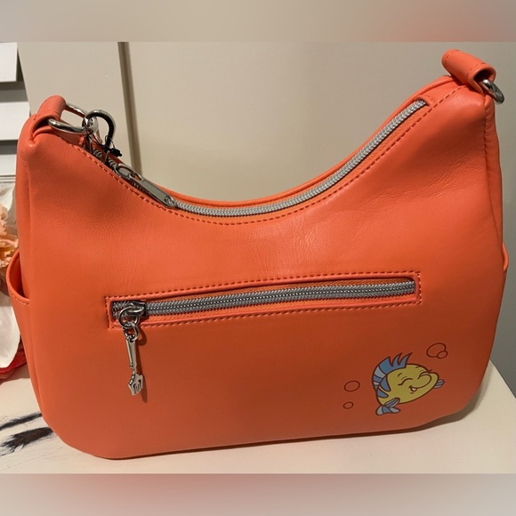Loungefly Disney The Little Mermaid Nemo Coral Orange Crossbody Satchel Cosplay - Picture 2 of 8